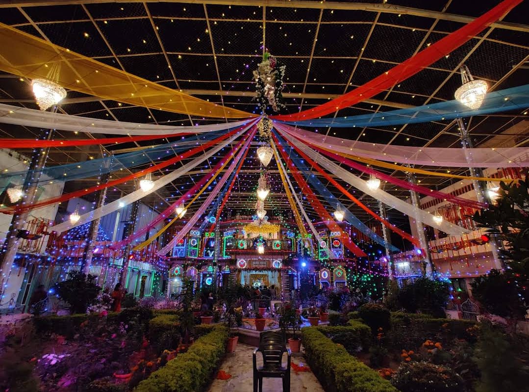 Peaceful meditation space at Shri Janki Mahal Trust Ayodhya