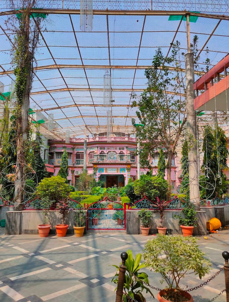Guest lounge area inside Sri Janaki Mahal Trust Ayodhya